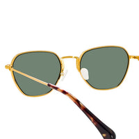 Alessandra Rich x Linda Farrow Gold/Green Sunglasses AR1C11SUN