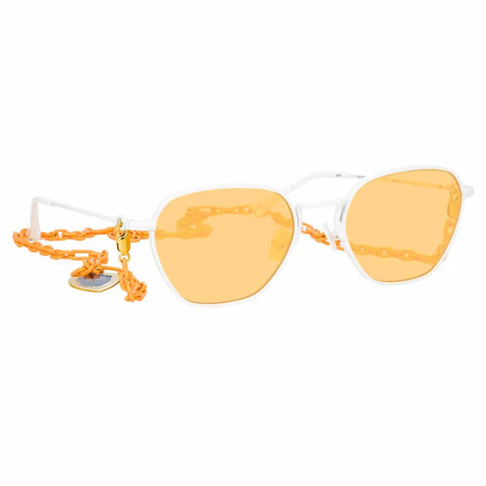 Alessandra Rich x Linda Farrow Orange Women’s Sunglasses AR1C9SUN
