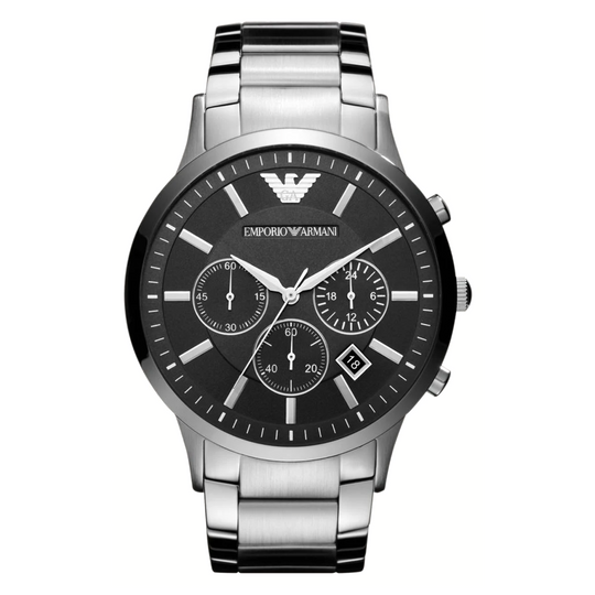 Emporio Armani Men's Renato Chronograph Watch Black AR2460
