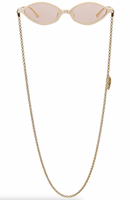 Alessandra Rich x Linda Farrow Cream Gold Women's Sunglasses AR3C4SUN