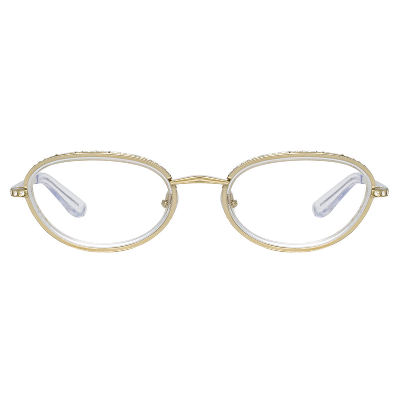 Area Nyc Ladies Oval Clear Eyeglasses AREA1C4OPT