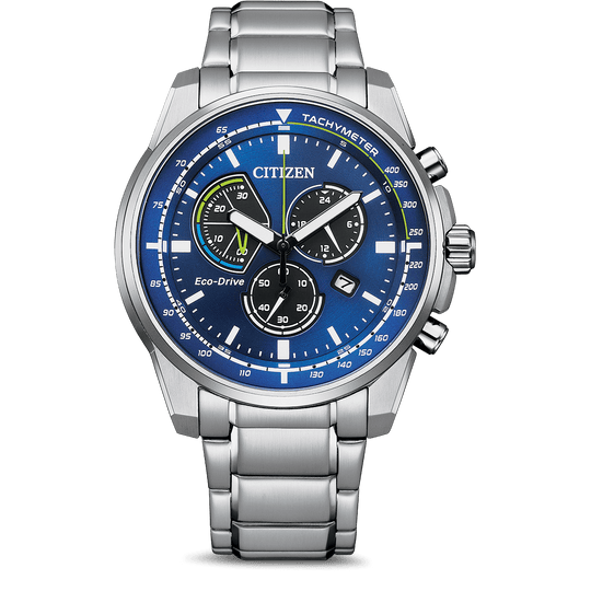 Citizen Eco-Drive Chronograph Blue Men's Watch AT1190-87L