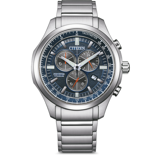 Citizen Eco-Drive Chronograph Blue Men's Watch AT2530-85L