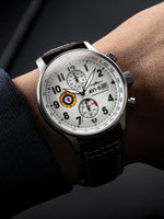 AVI-8 Classic White Hawker Hurricane Chronograph Watch AV-4011-01