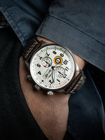 AVI-8 Classic White Hawker Hurricane Chronograph Watch AV-4011-01
