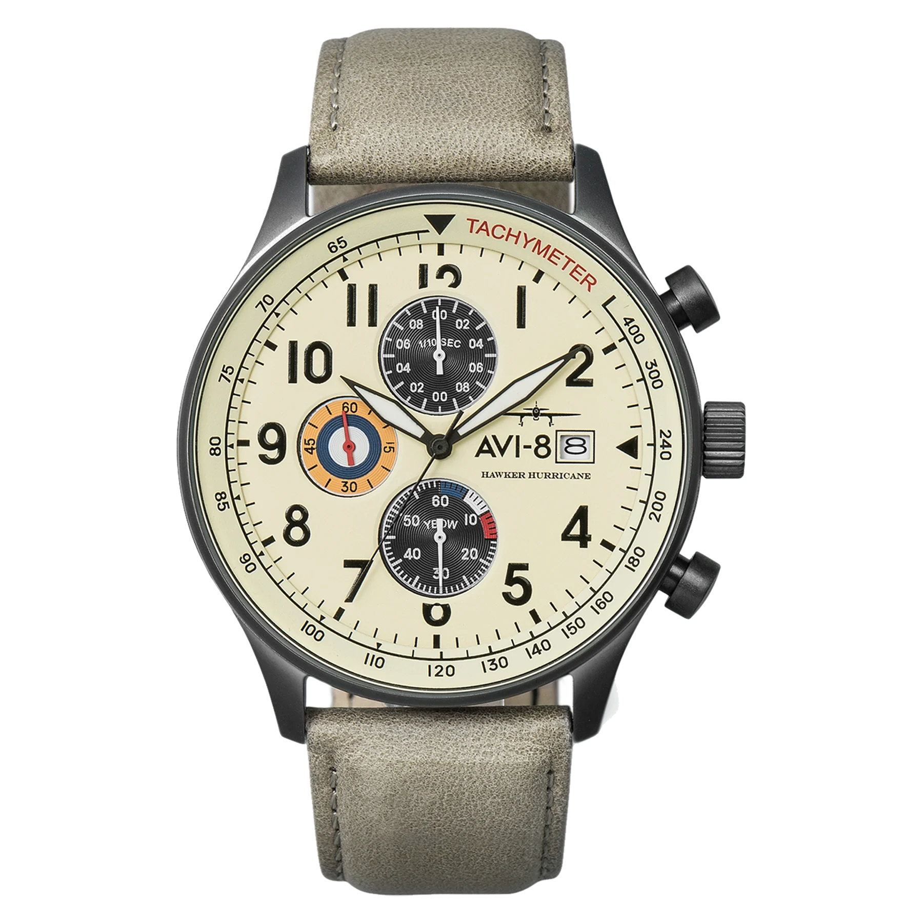 AVI-8 Hawker Hurricane Classic Chronograph Beige Watch, view 1