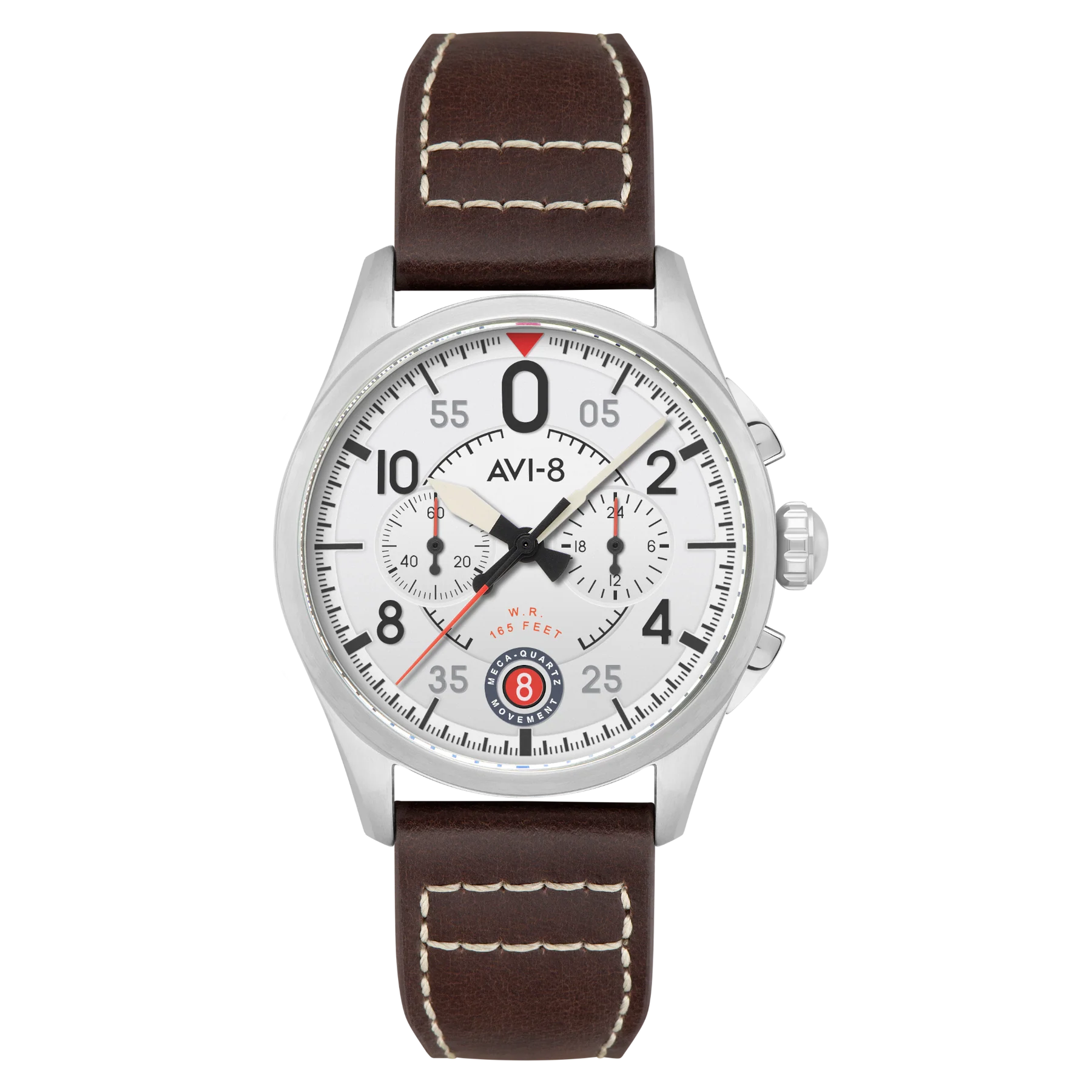 AVI-8 Spitfire Lock Chronograph Aircraft White Watch, view 1