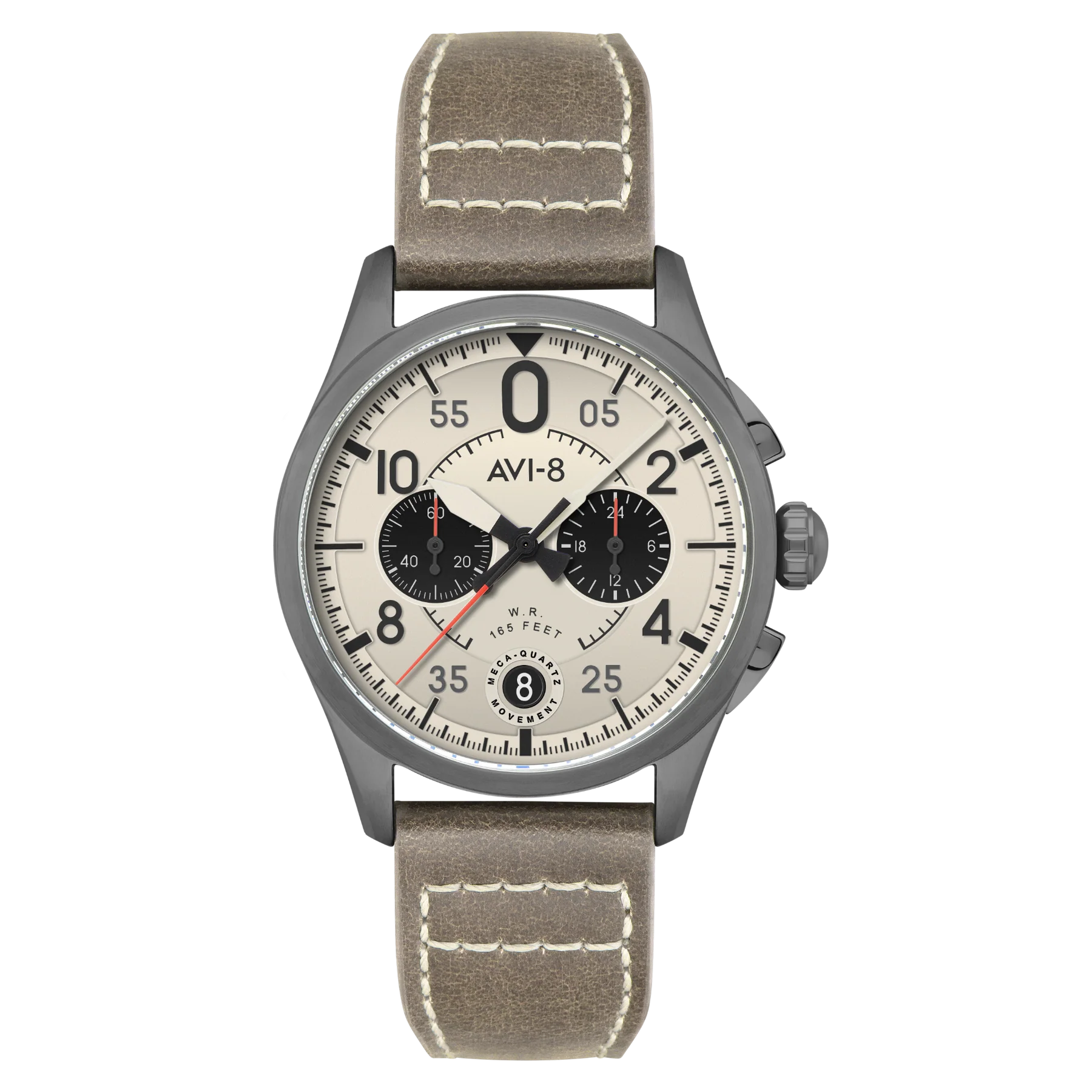 AVI-8 Spitfire Lock Chronograph Grey Cream Watch, view 1