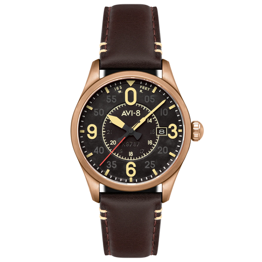 AVI-8 Spitfire Smith Men's Bronze Black Automatic Watch AV-4090-06