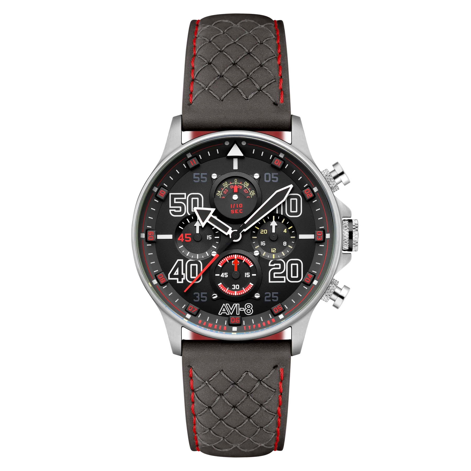 AVI-8 Hawker Typhoon Coningham Men's Black Grey Chronograph Watch, view 1