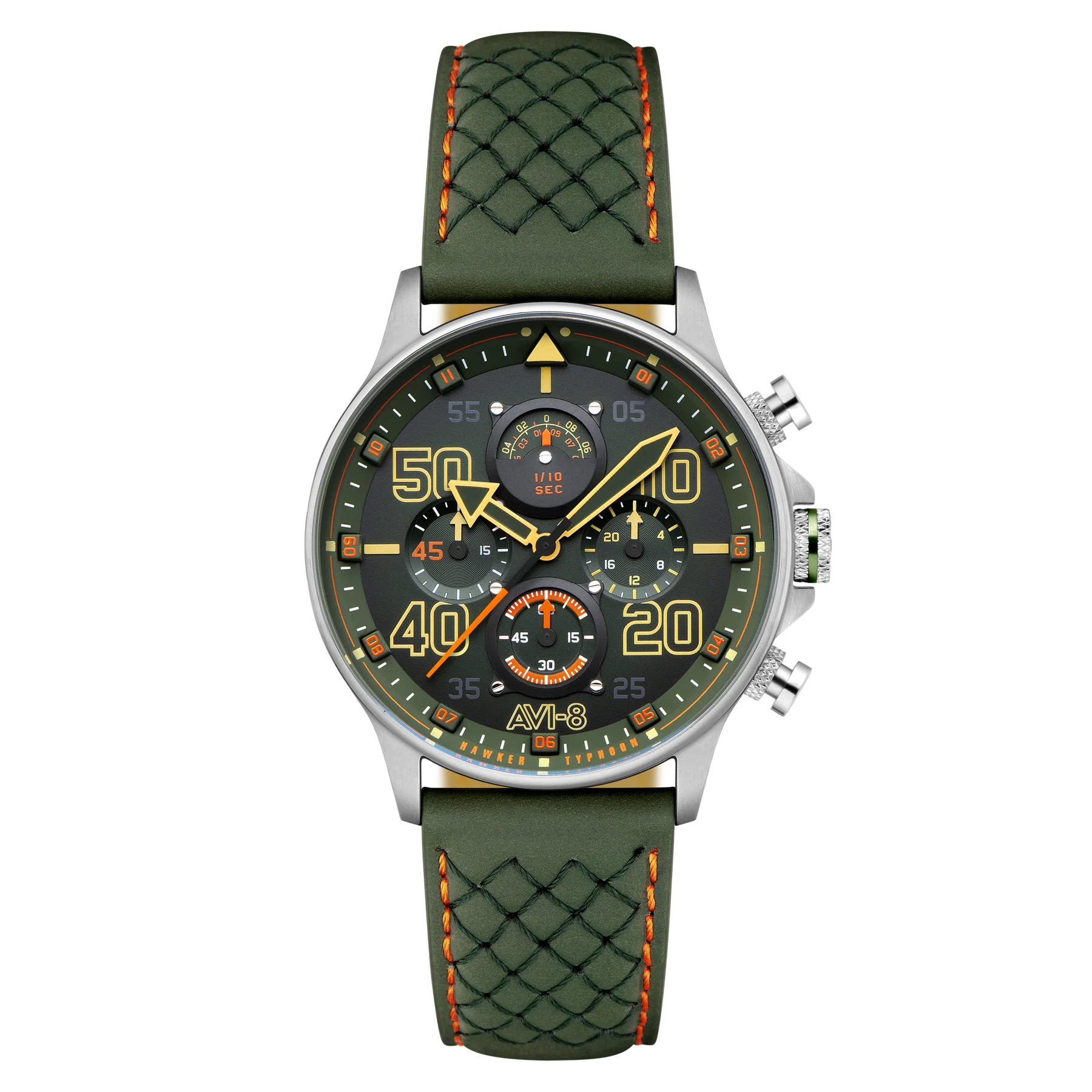 AVI-8 Hawker Typhoon Coningham Men's Green Chronograph Watch, view 1