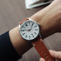 AVI-8 Kent Automatic Men's White Brown Watch AV-4094-01