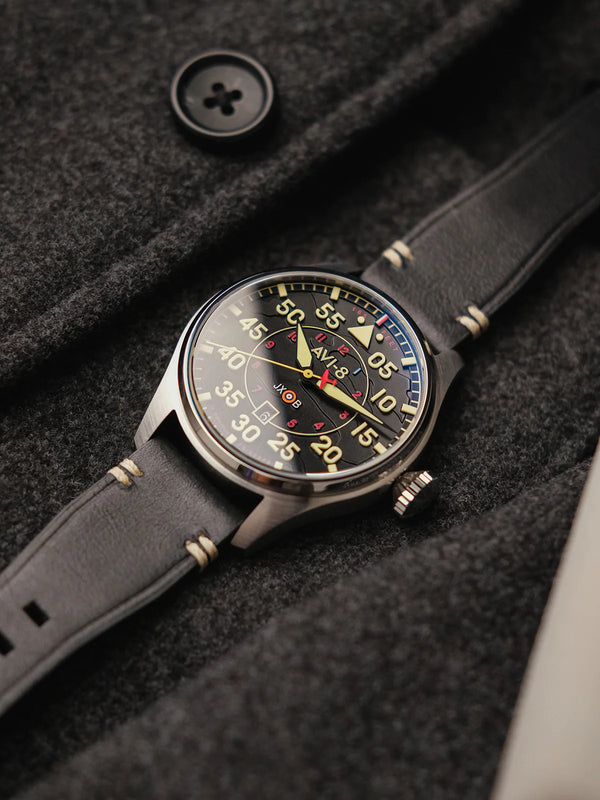 AVI-8 Hawker Hurricane Clowes Automatic Men's Black Watch AV-4097-03