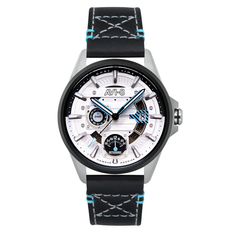 AVI-8 Hawker Harrier Men's White Black Multifunction Watch AV-4098-01