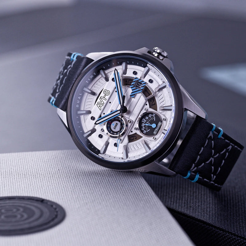 AVI-8 Hawker Harrier Men's White Black Multifunction Watch AV-4098-01