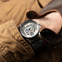 AVI-8 Hawker Harrier Men's White Black Multifunction Watch AV-4098-01