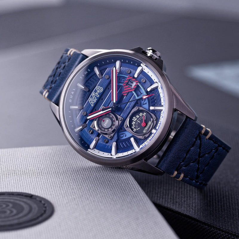 AVI-8 Hawker Harrier Farley Blue Mens Watch AV-4098-03