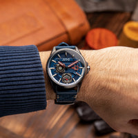 AVI-8 Hawker Harrier Farley Blue Mens Watch AV-4098-03