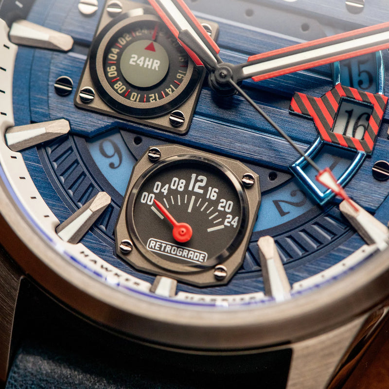 AVI-8 Hawker Harrier Farley Blue Mens Watch AV-4098-03
