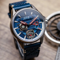 AVI-8 Hawker Harrier Farley Blue Mens Watch AV-4098-03