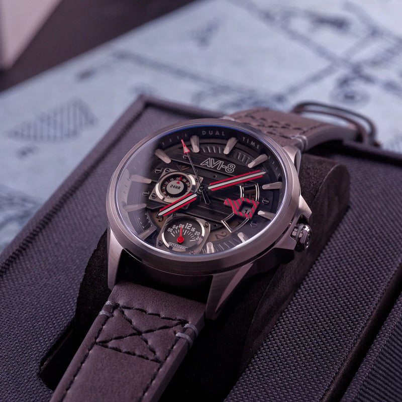 AVI-8 Hawker Harrier Farley Black Men's Watch AV-4098-04