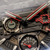 AVI-8 Hawker Harrier Farley Black Men's Watch AV-4098-04