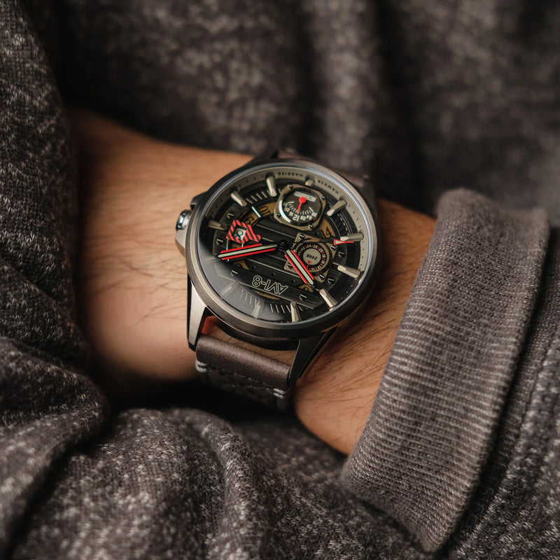 AVI-8 Hawker Harrier Farley Black Men's Watch AV-4098-04