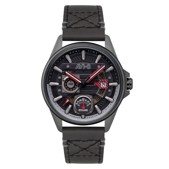 AVI-8 Hawker Harrier Farley Black Men's Watch AV-4098-04