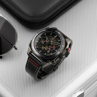 AVI-8 Hawker Hunter Atlas Men's Black Dual Time Watch AV-4100-04