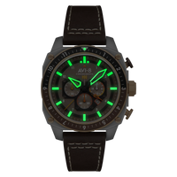AVI-8 Hawker Hunter Atlas Brown Men's Chronograph Watch AV-4100-05