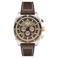 AVI-8 Hawker Hunter Atlas Brown Men's Chronograph Watch AV-4100-05