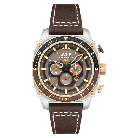 AVI-8 Hawker Hunter Atlas Brown Men's Chronograph Watch AV-4100-05
