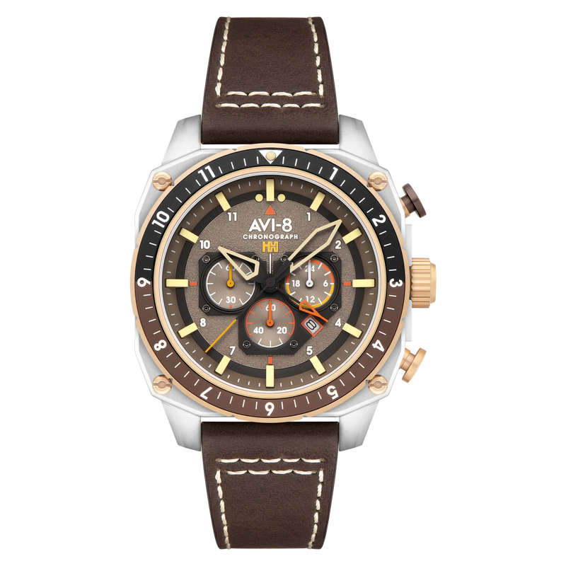 AVI-8 Hawker Hunter Atlas Brown Men's Chronograph Watch AV-4100-05