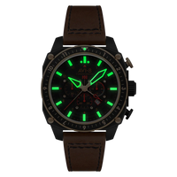 AVI-8 Hawker Hunter Atlas Men's Black Brown Watch AV-4100-09