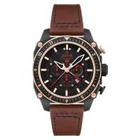 AVI-8 Hawker Hunter Atlas Men's Black Brown Watch AV-4100-09