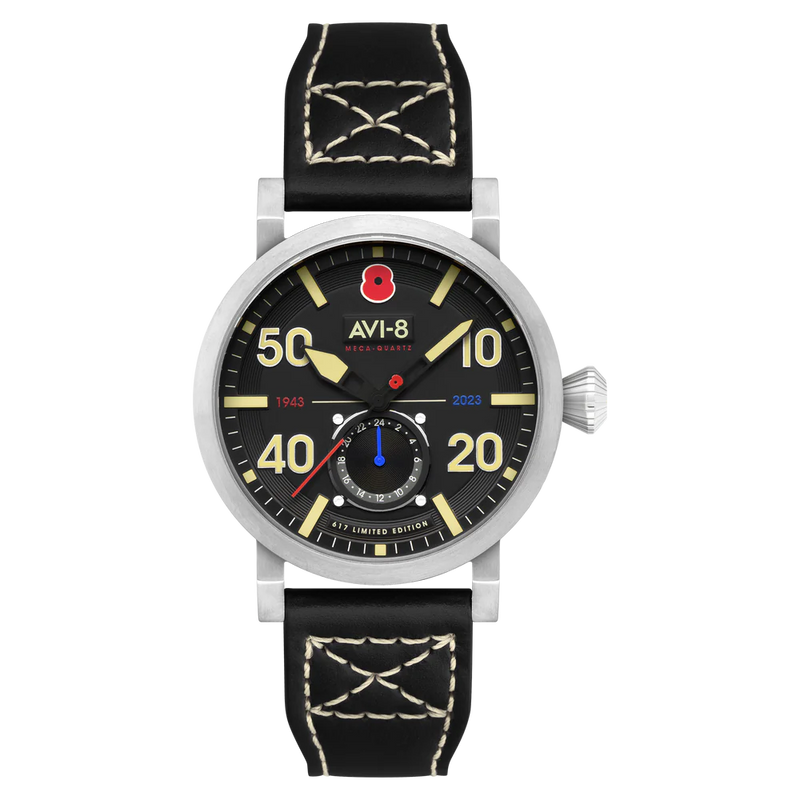 AVI-8 Dambuster 80TH Anniversary Royal British Legion Meca-Quartz Limited Edition Onyx Black Men's Watch AV-4108-RBL-01