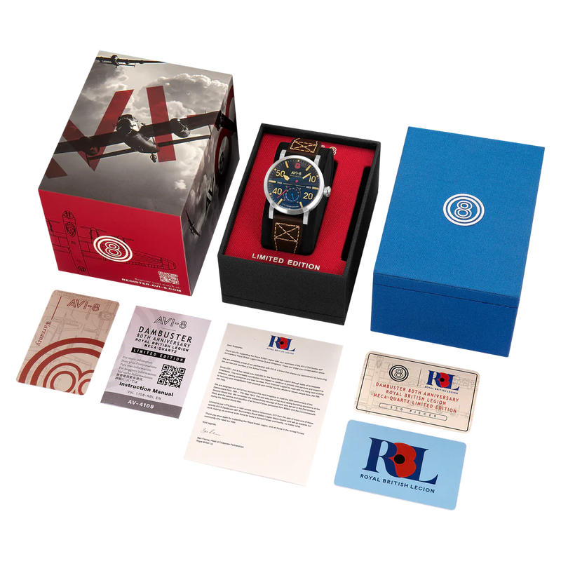 AVI-8-Mens Watch Dambuster Limited 80th Anniversary Royal British Legion AV-4108-RBL-02