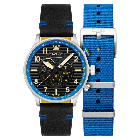AVI-8 Watch Flyboy Spirit Of Tuskegee Blue Mens AV-4109-03