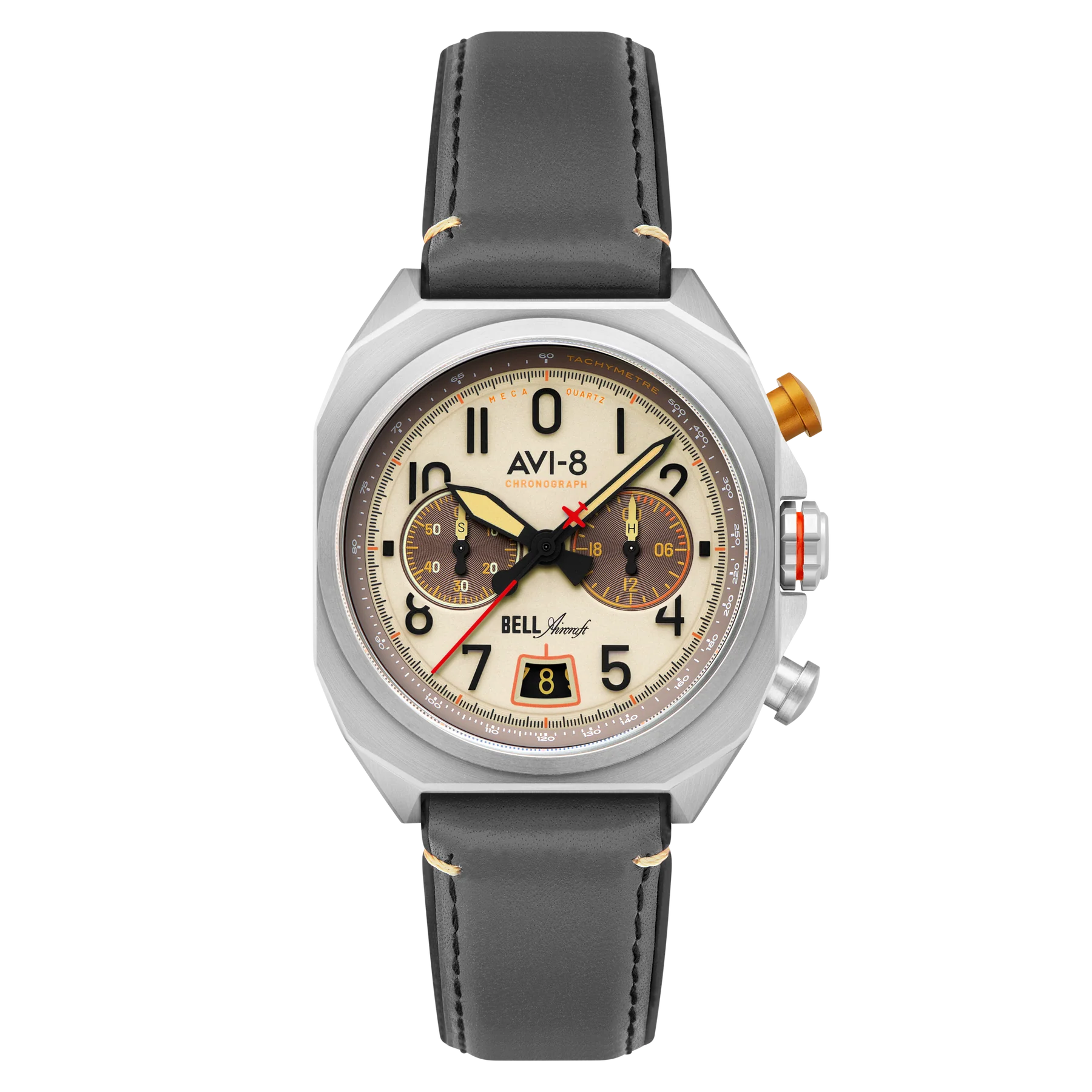 AVI-8 Bell X-1 Machbuster Men's Beige Brown Chronograph Watch, view 1