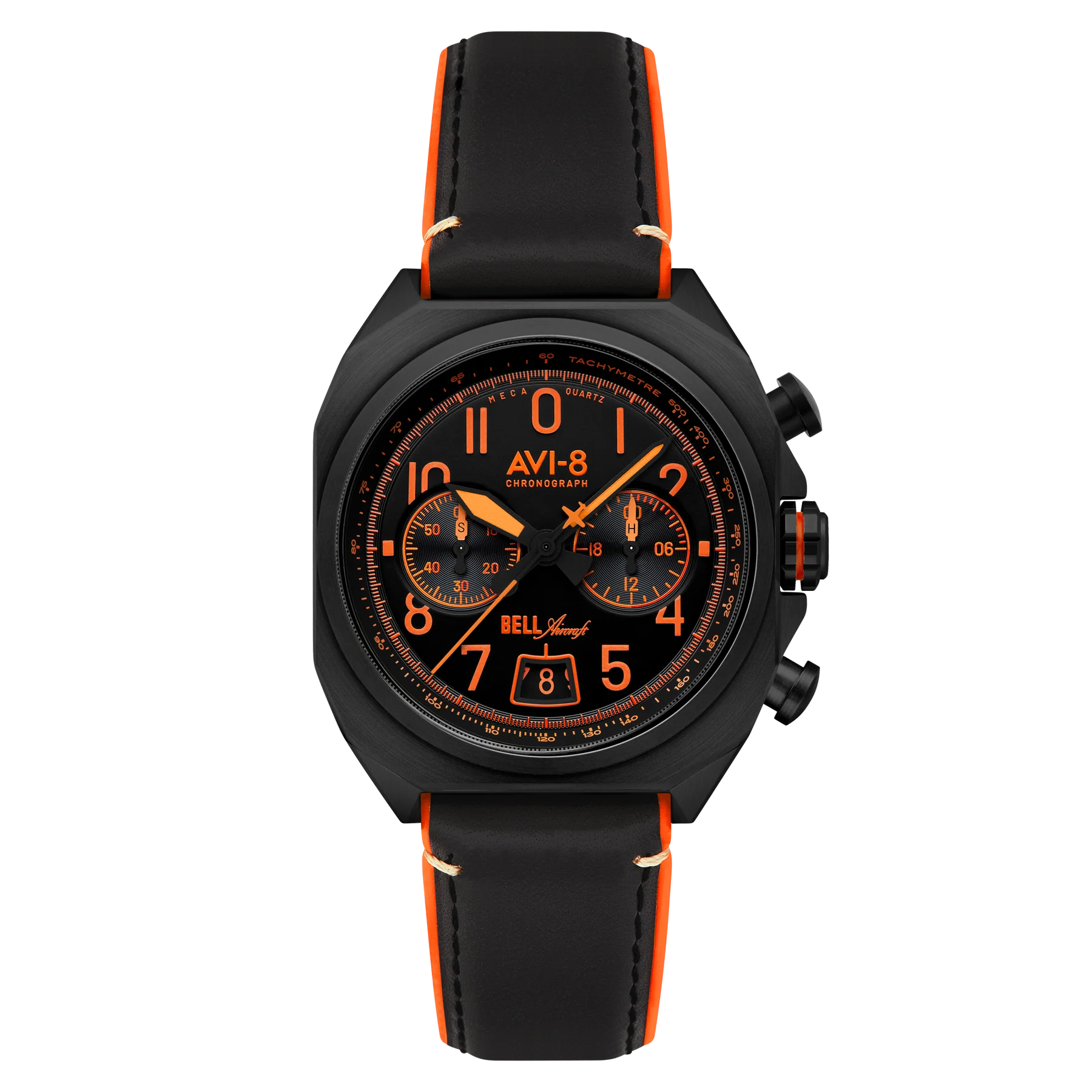 AVI-8 Bell X-1 Machbuster Men's Black Chronograph Watch, view 1