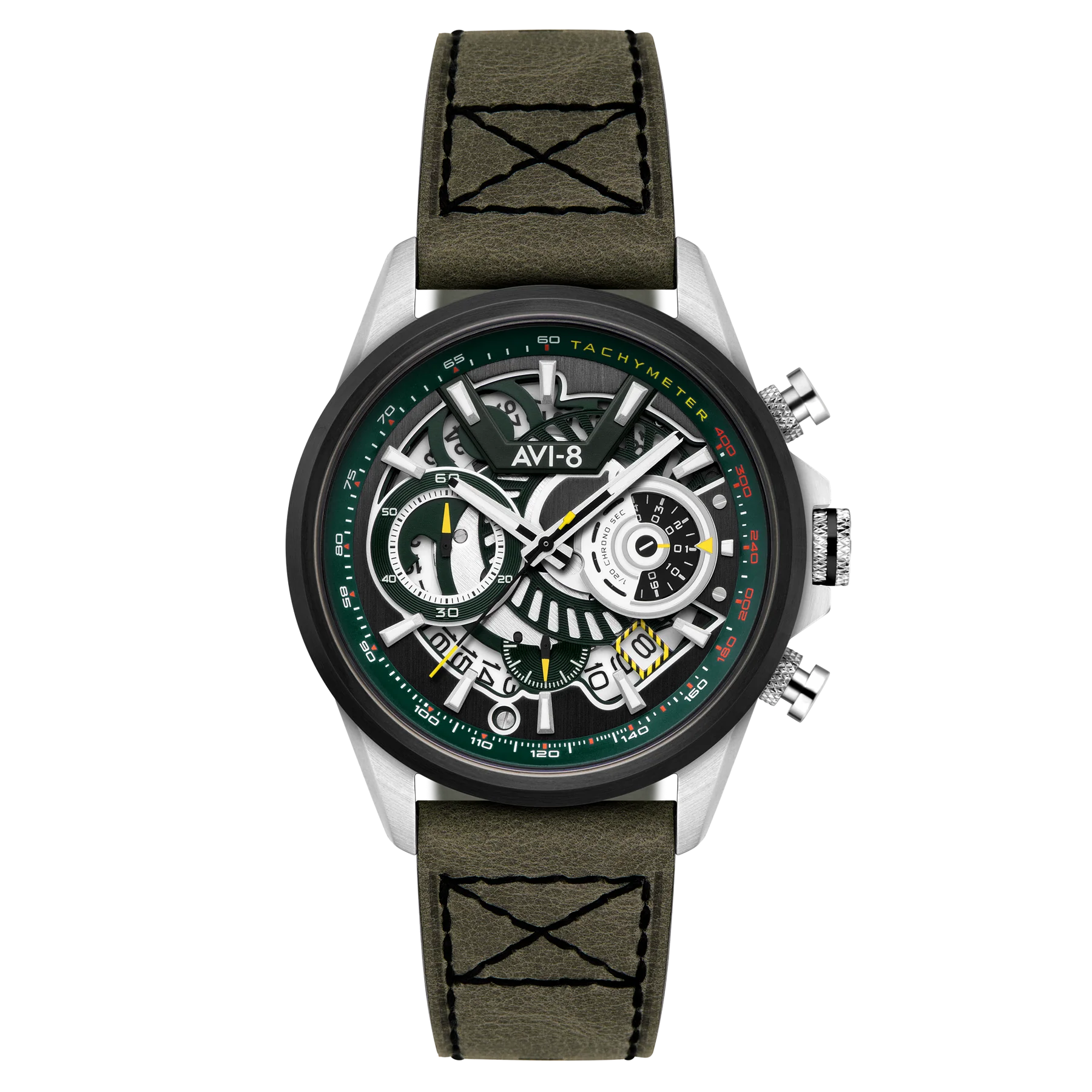 AVI-8 Hawker Harrier Matador Chronograph Green Watch, view 1