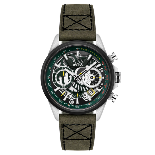 AVI-8 Hawker Harrier Matador Chronograph Green Watch AV-4125-04
