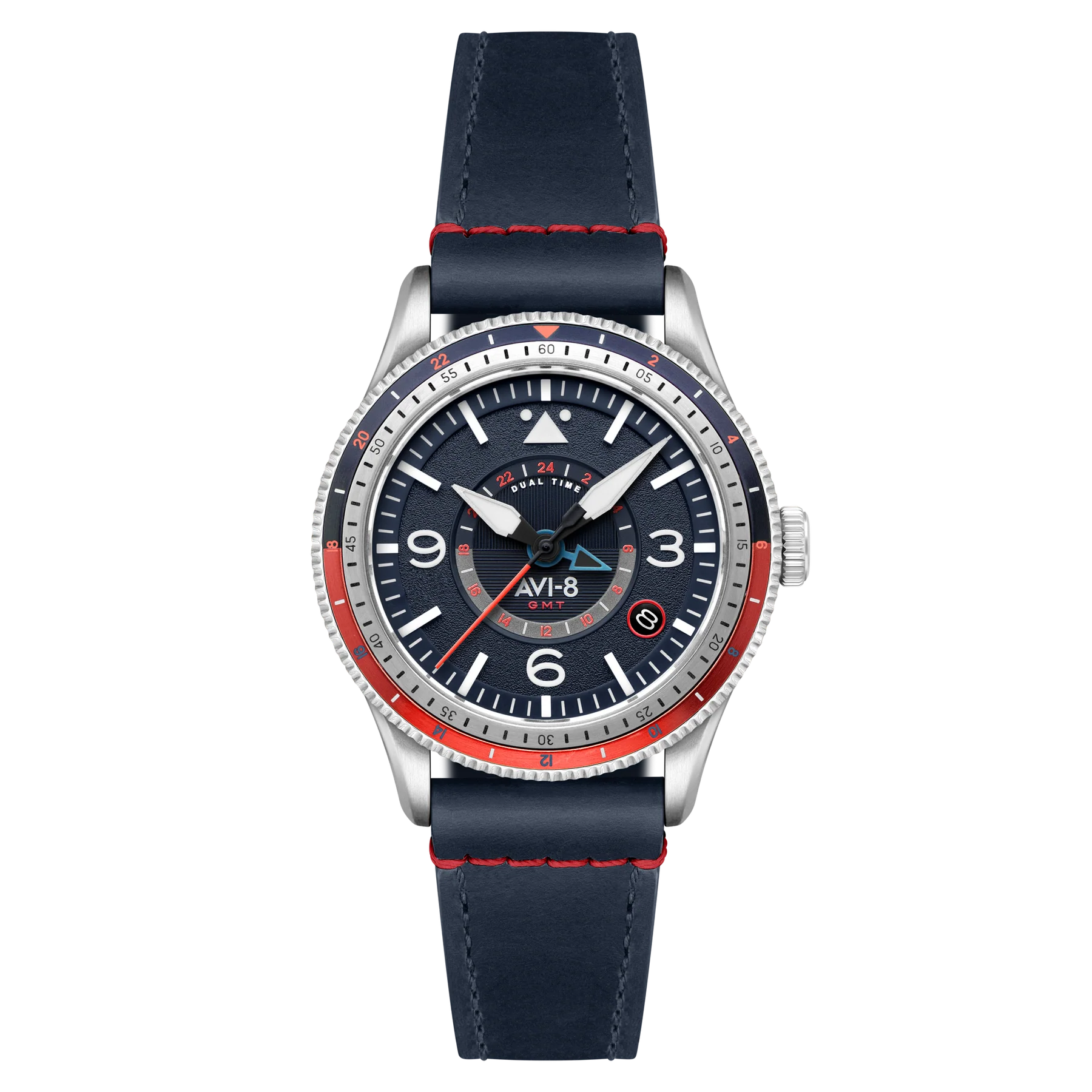 AVI-8 Airmaster GMT Men's Blue Automatic Watch, view 1
