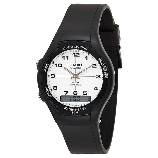 Casio Watch Black and White AW-90H-7BVDF