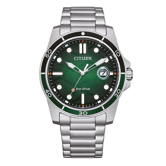 Citizen Men's Eco-Drive 41.5mm Green Dial Watch