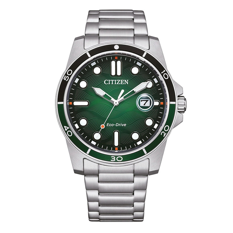 Citizen Men's Eco-Drive 41.5mm Green Dial Watch