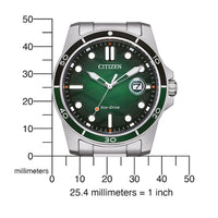 Citizen Men's Eco-Drive 41.5mm Green Dial Watch