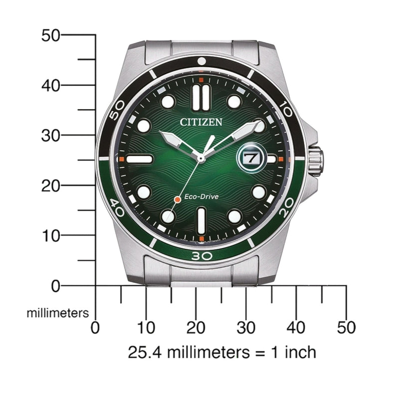 Citizen Men's Eco-Drive 41.5mm Green Dial Watch