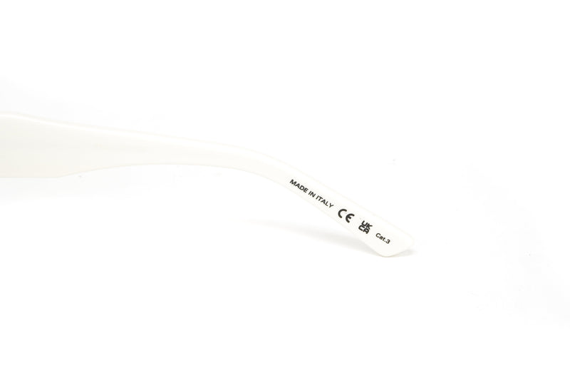 Balenciaga Women's Sunglasses Rectangular Ivory Grey BB0164S-003 57
