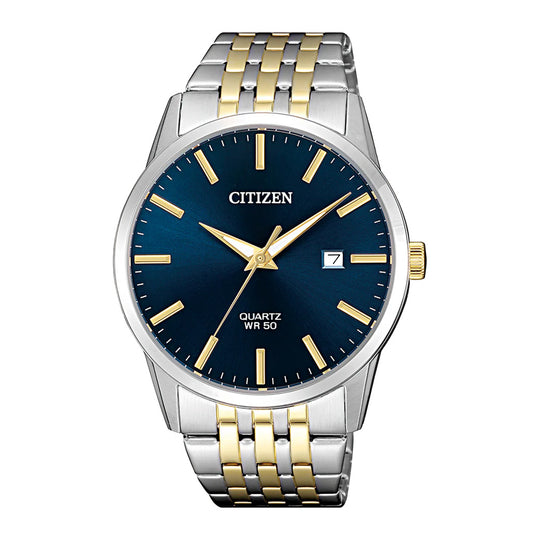 Citizen Men's 39mm Classic Two-Tone Watch Blue
